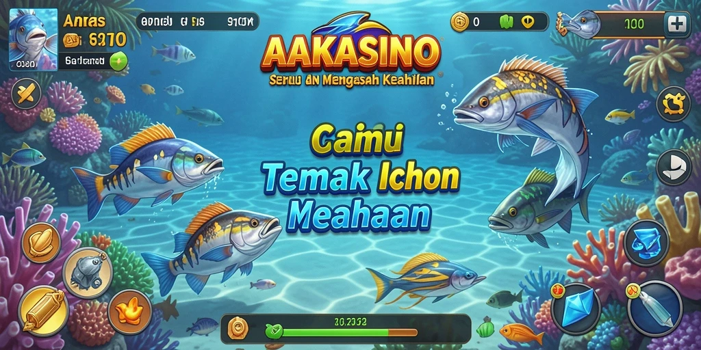 Screenshot AAKASINO menampilkan aksi Tembak Ikan yang mendebarkan.