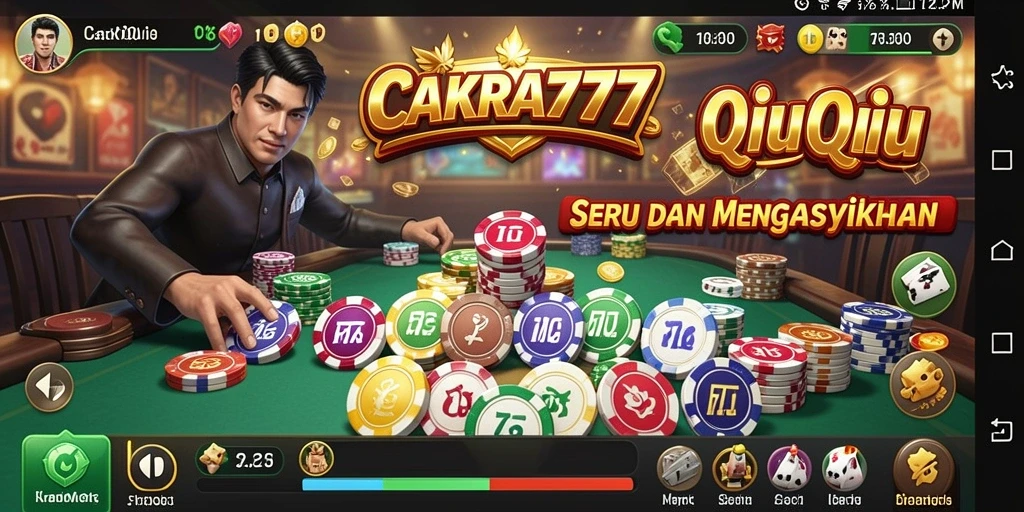 Tampilan gameplay seru dari CAKRA777 QiuQiu.