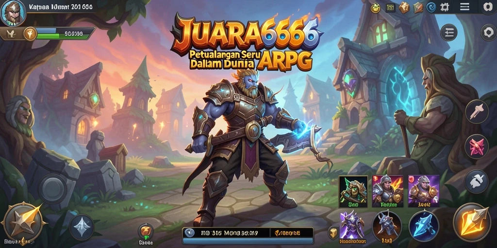 Screenshot JUARA666 menampilkan aksi pertarungan seru dalam gameplay ARPG.