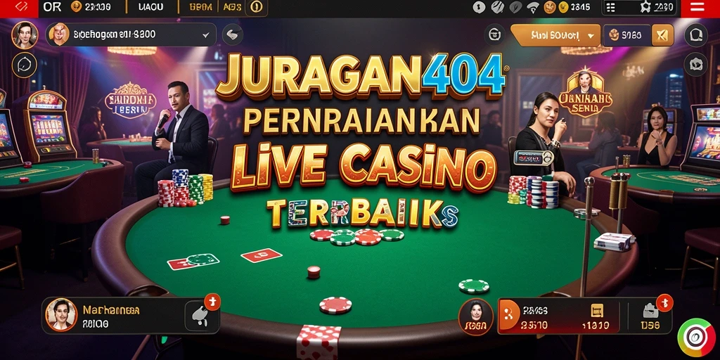 Tampilan gameplay Live Casino di JURAGAN404 yang mendebarkan.