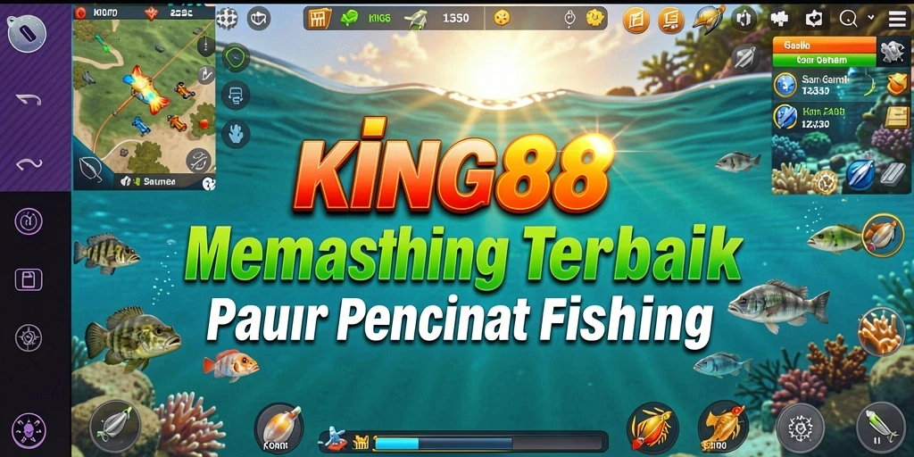 Tampilan gameplay <strong>KING88</strong> saat memancing yang seru dan mendebarkan.