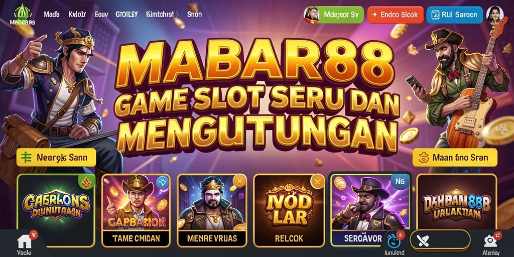 Screenshot gameplay MABAR88 yang menunjukkan keseruan bermain Slot.