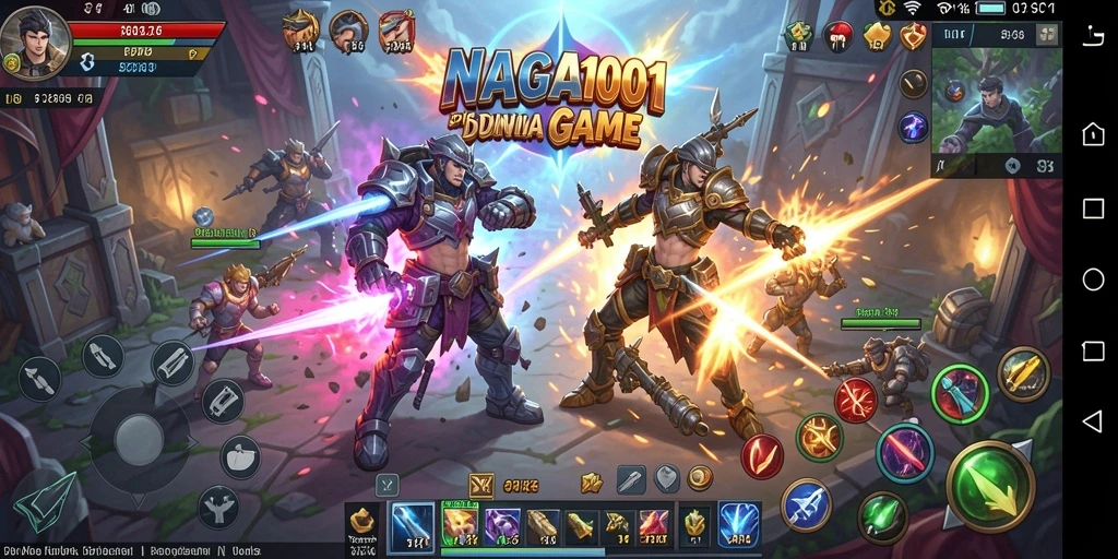 Tampilan seru pertarungan di NAGA1001 dengan karakter yang beragam.