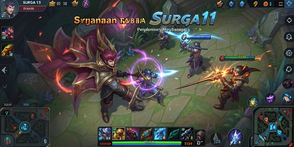 Gameplay seru dengan aksi intens di arena SURGA11.