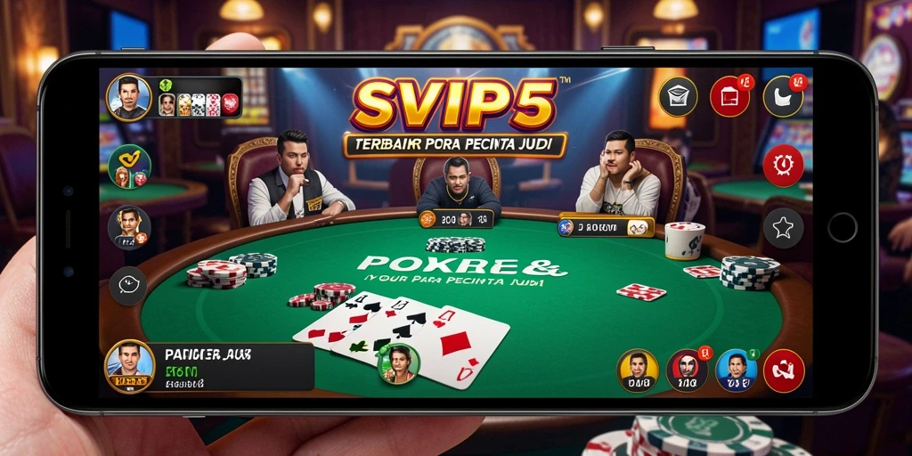 Tampilan gameplay seru di SVIP5 dengan berbagai jenis Poker.